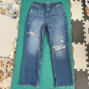 Abercrombie & Fitch Curve Love The Ankle Straight Ultra High Rise Sz 27 4 R Y2K